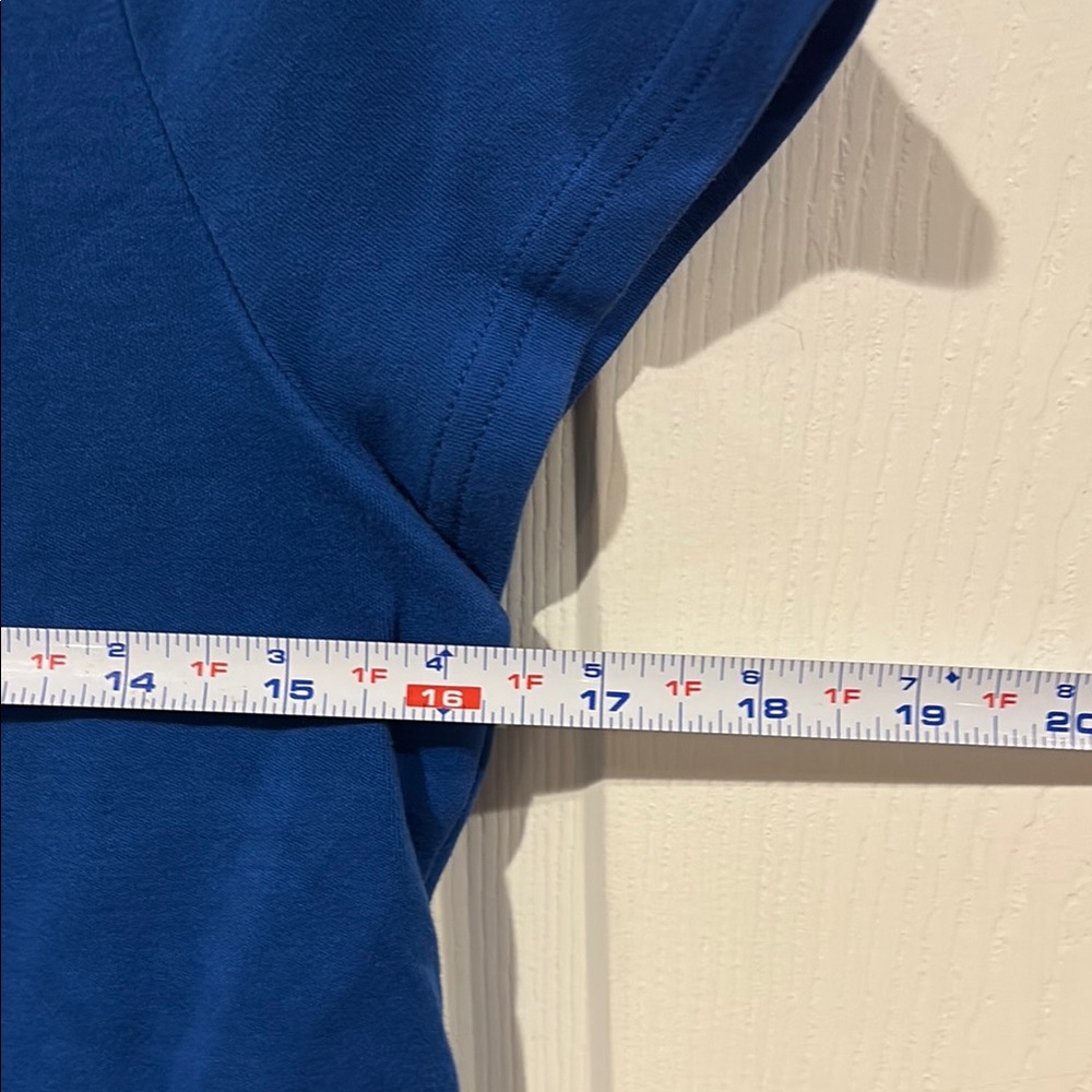 croft & barrow Blue Crew Neck Short Sleeve Tee - Picture 4 of 5